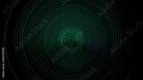 Obraz Green spiral vortex