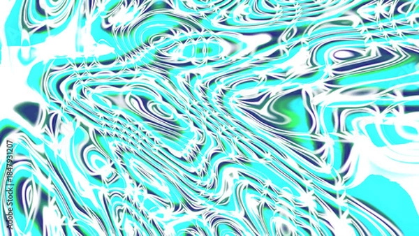 Obraz Abstract turquoise swirls