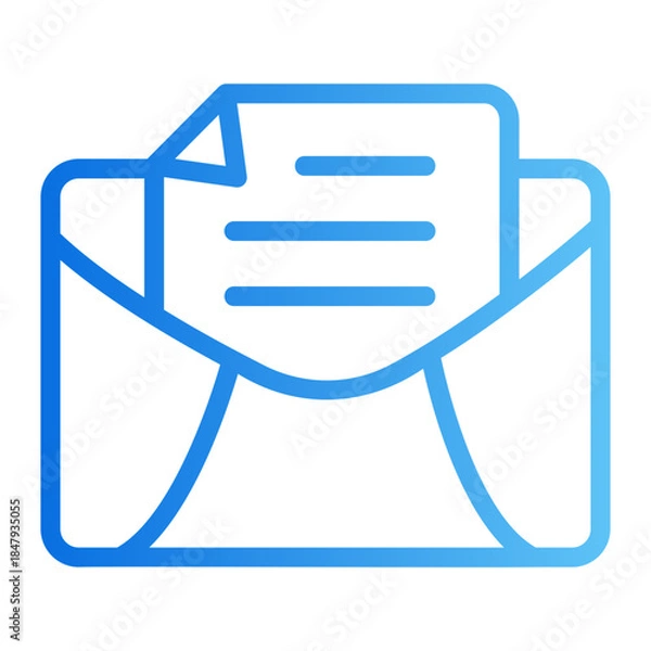 Fototapeta email Line Gradient Icon