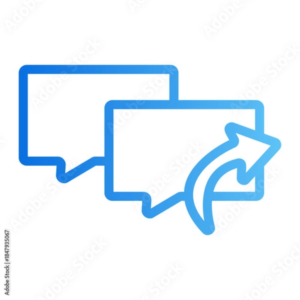 Fototapeta envelope message Line Gradient Icon