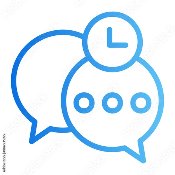Obraz message history Line Gradient Icon