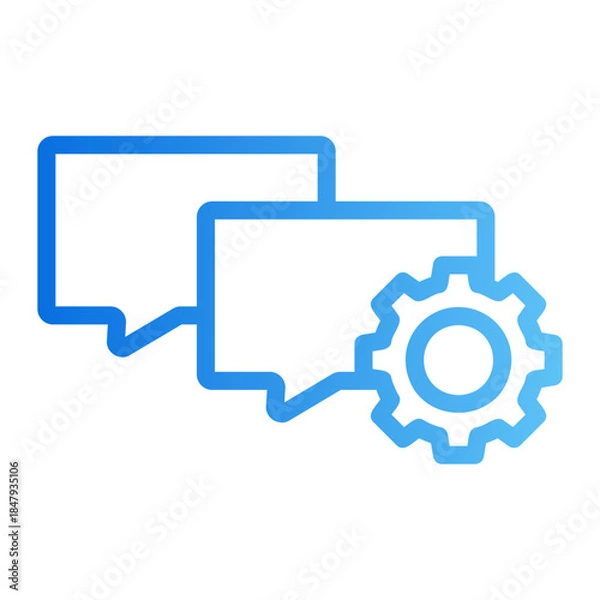 Obraz message settings Line Gradient Icon