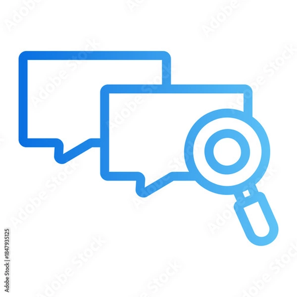 Obraz message search Line Gradient Icon
