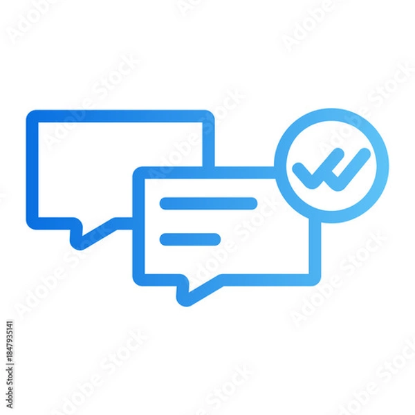 Fototapeta read message Line Gradient Icon