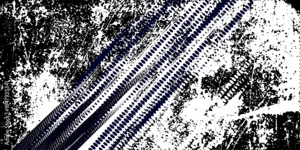 Fototapeta Dots halftone white blue gradient color pattern grunge texture background. Dots pop art comic sports style