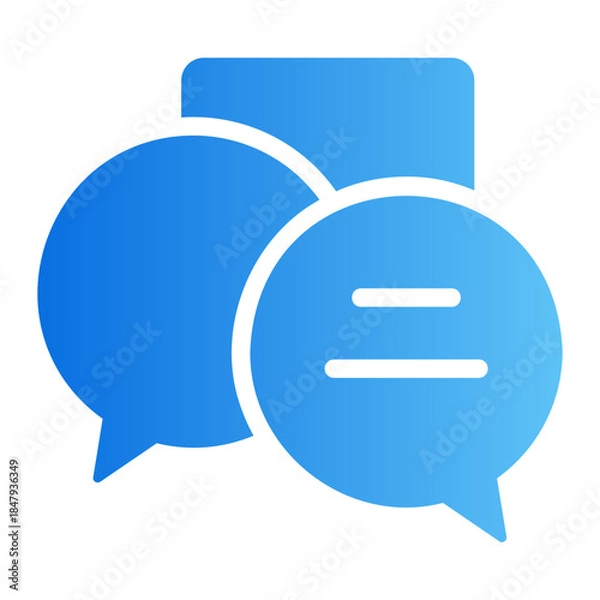 Obraz chat bubble Line Gradient Icon