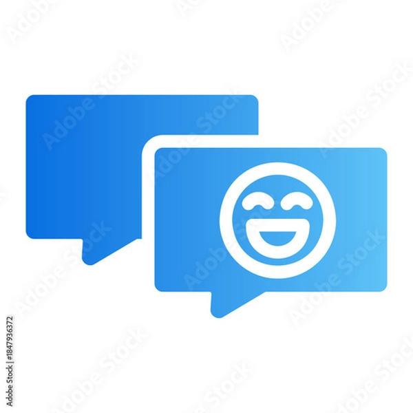 Obraz emoji message Line Gradient Icon