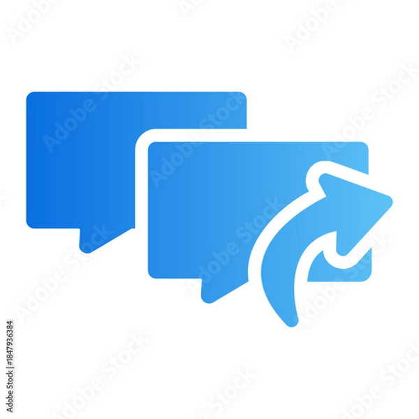 Obraz envelope message Line Gradient Icon