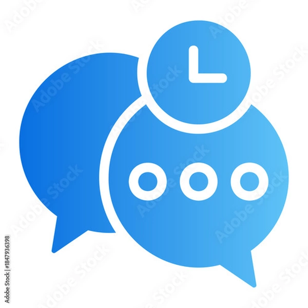 Obraz message history Line Gradient Icon