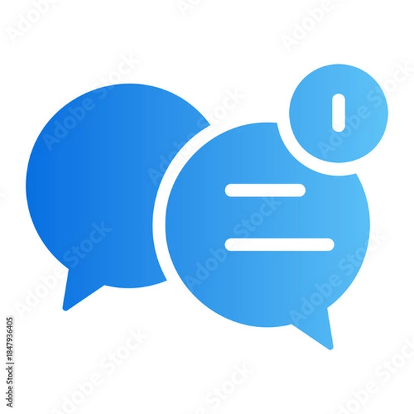 Obraz message notification Line Gradient Icon