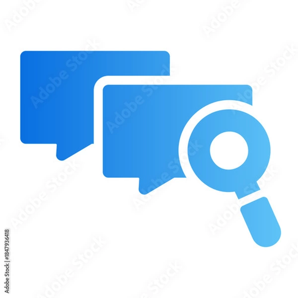 Obraz message search Line Gradient Icon