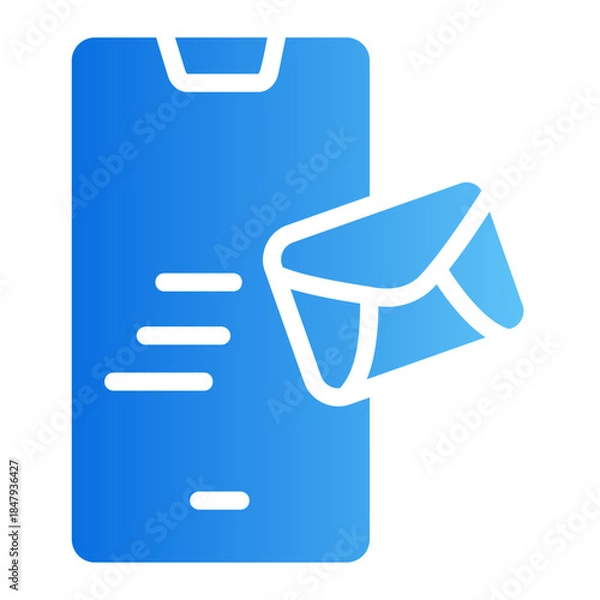 Obraz nessage received Line Gradient Icon