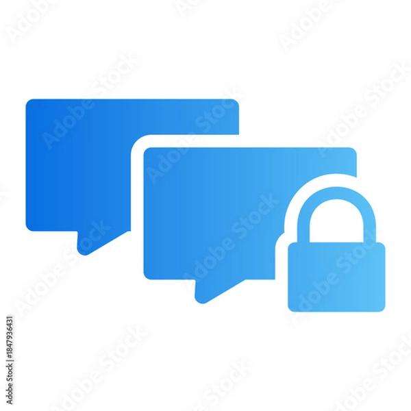 Obraz secure message Line Gradient Icon
