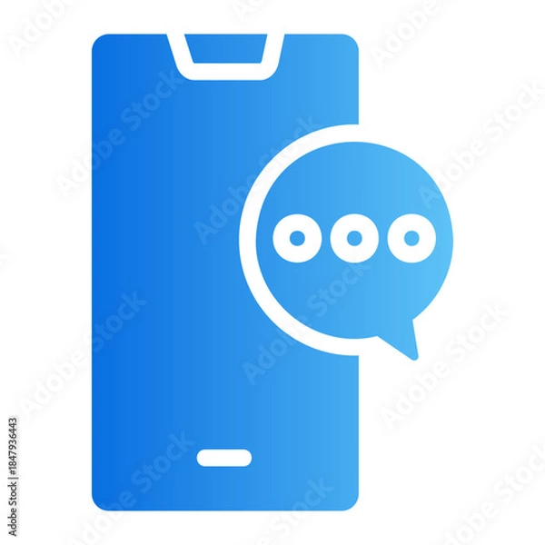 Obraz typing indicato Line Gradient Icon