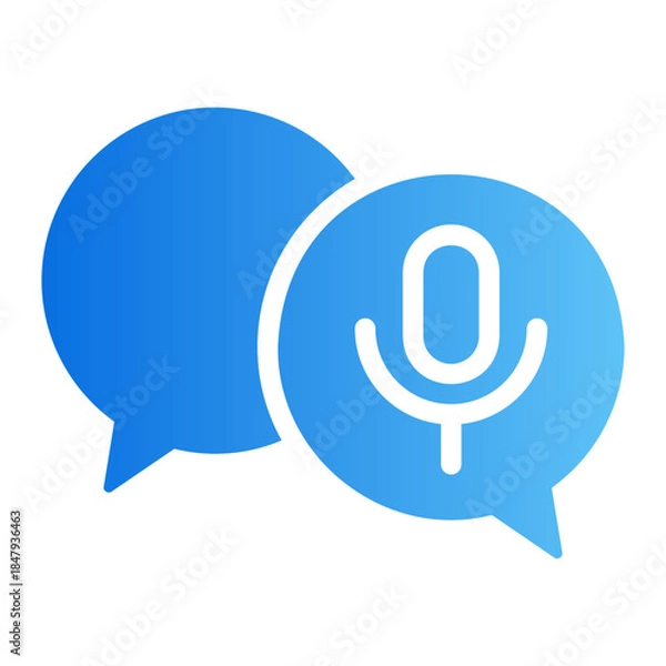 Obraz voice message Line Gradient Icon
