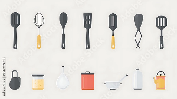 Obraz fork spoon and knife