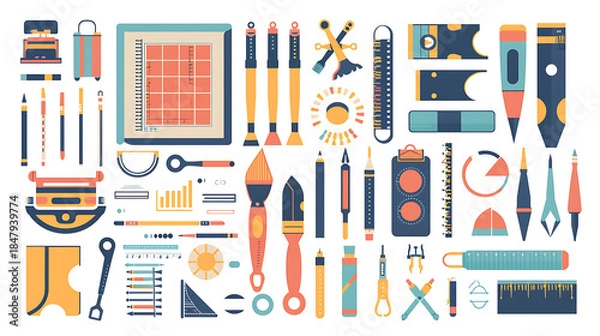 Obraz seamless pattern with tools