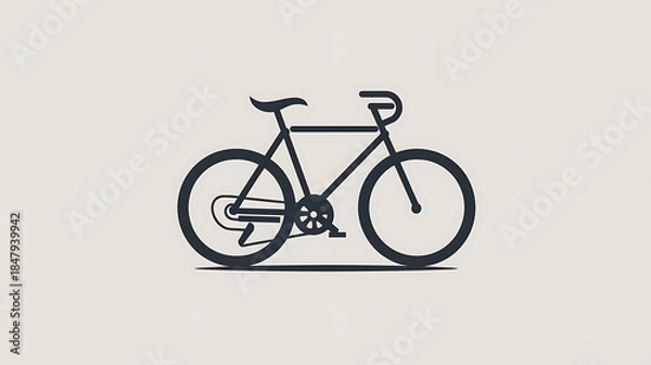 Obraz bicycle on a white background