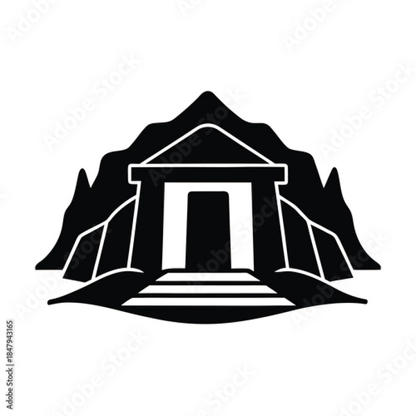 Obraz Prehistoric Architecture Vector