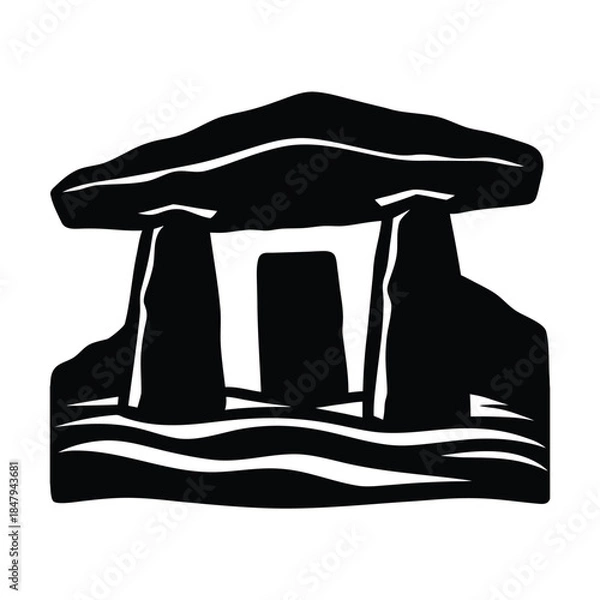 Obraz Prehistoric Monument Outline