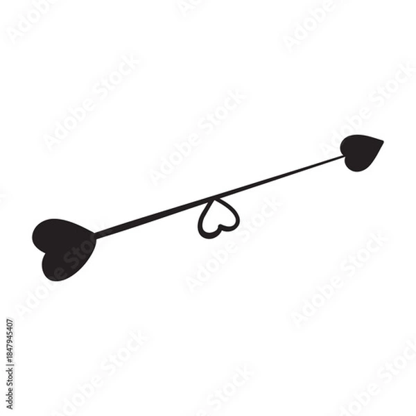 Obraz vector icon isolated on white background, silhouette