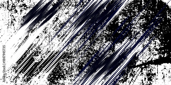 Fototapeta Dots halftone white blue gradient color pattern grunge texture background. Dots pop art comic sports style