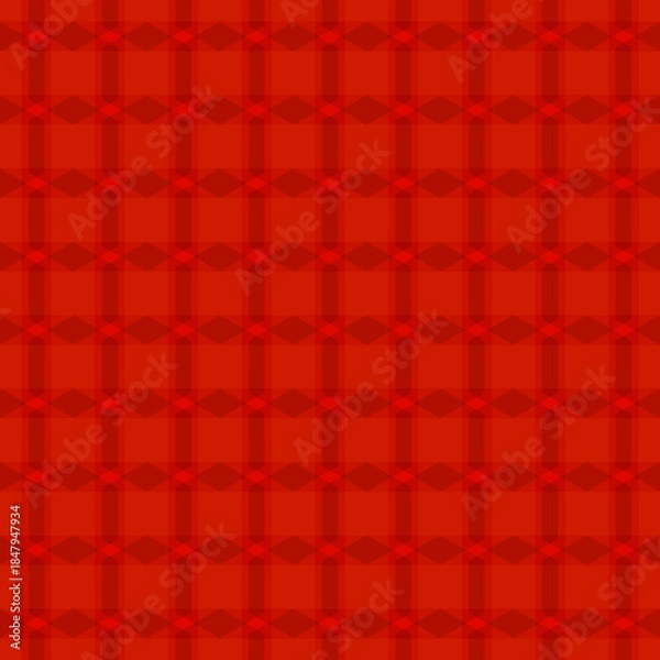 Fototapeta Vibrant Red Geometric Pattern