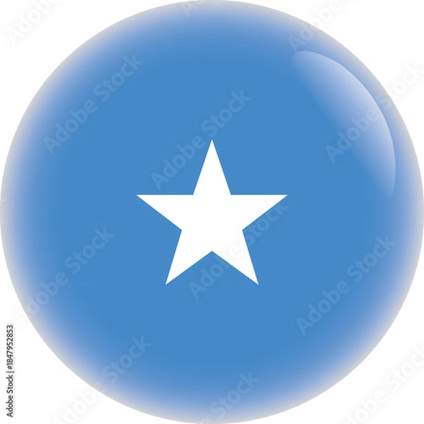 Obraz Somalia flag in Circular Format