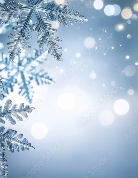 Obraz snowflakes background
