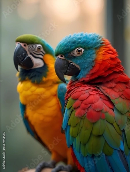 Obraz blue and yellow macaw