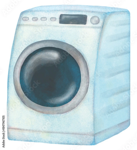 Obraz ドラム式洗濯機のイラスト