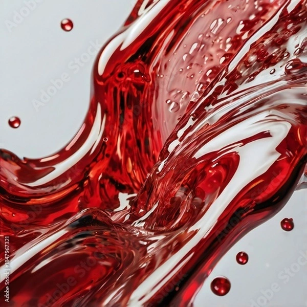 Obraz abstract background with red liquid
