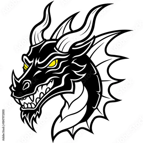 Obraz dragon tattoo design