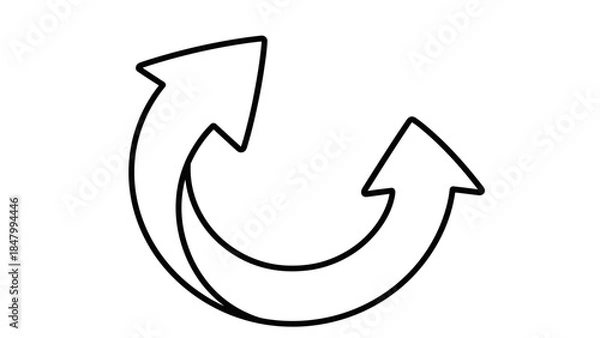 Obraz Circular arrow symbol