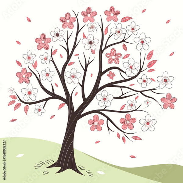 Obraz Blossoming tree in spring