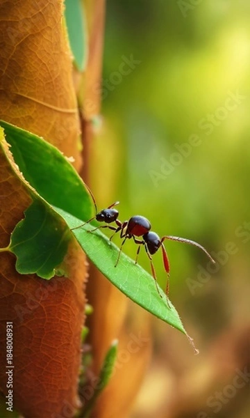 Fototapeta bug on a leaf