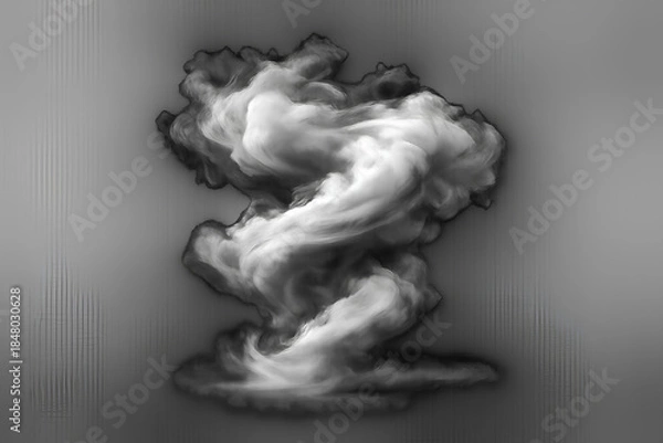 Obraz Cinematic Volumetric Smoke Abstract Transition 