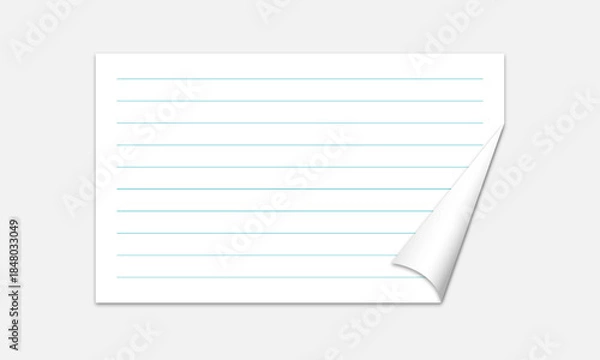 Fototapeta Blank lined notepad template.