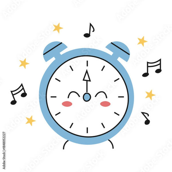 Obraz alarm clock and notes