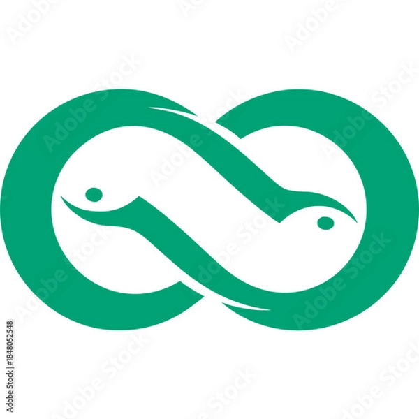 Obraz Serpent-Themed Programming Emblem