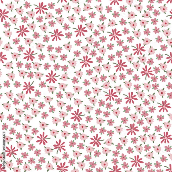 Obraz Seamless floral pattern in vector style 