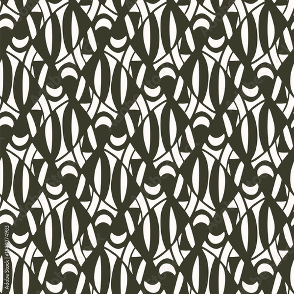 Obraz Seamless pattern with a simple abstract drawing. Vector illustration.