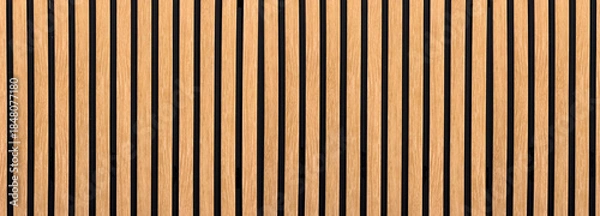Obraz Wooden slatted wall paneling texture background