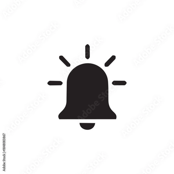 Fototapeta Notification Bell Alert Icon