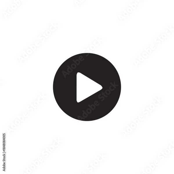 Fototapeta Play Button Media Icon