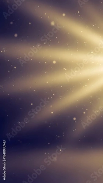 Obraz Radiant light beams in dark space