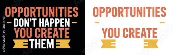 Obraz Inspirational Quote Typography Design Templates