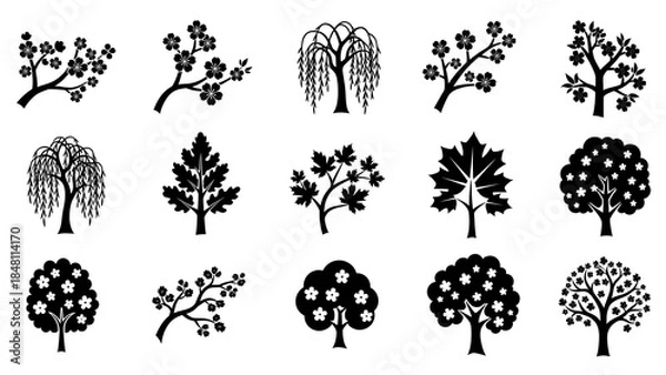 Obraz set of trees