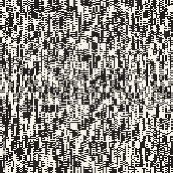 Obraz Vector seamless pattern. Repeating geometric elements. Stylish monochrome background design.