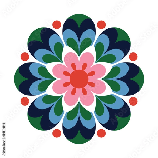 Obraz Colorful Floral Mandala Design Element